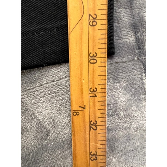 NEW Lee Mens 46/30 Plain Front Chino Pants Black Cotton Office Wear Business - Picture 5 of 11